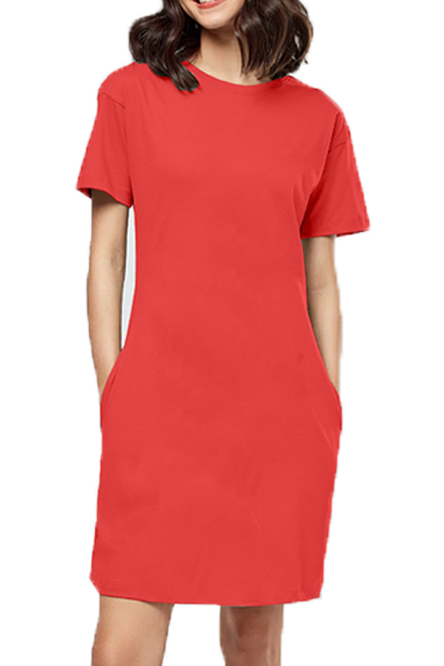 Solid T-shirt Dress