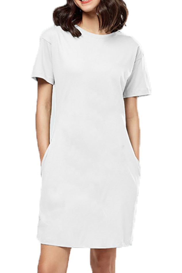 Solid T-shirt Dress