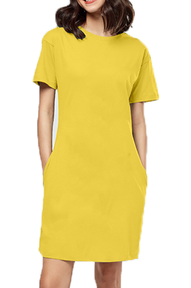 Solid T-shirt Dress