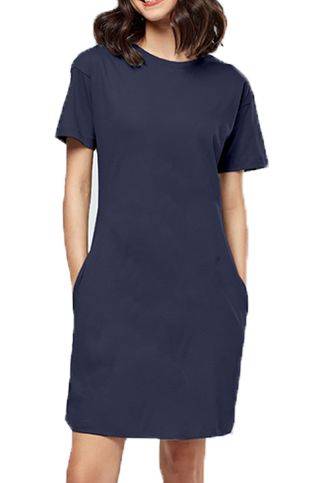 Solid T-shirt Dress