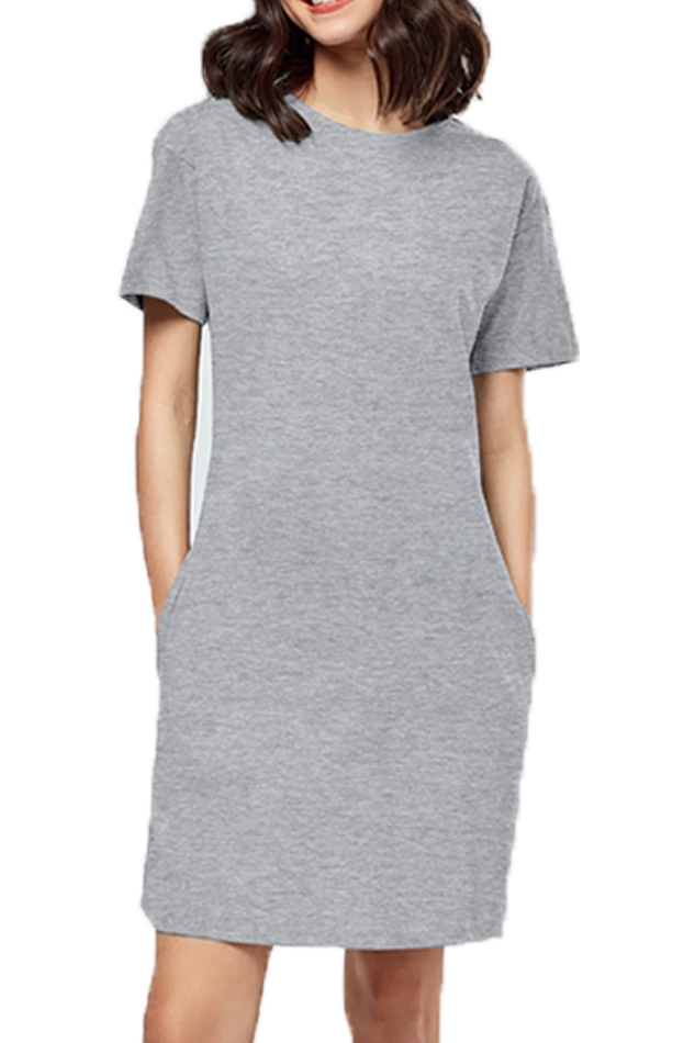 Solid T-shirt Dress